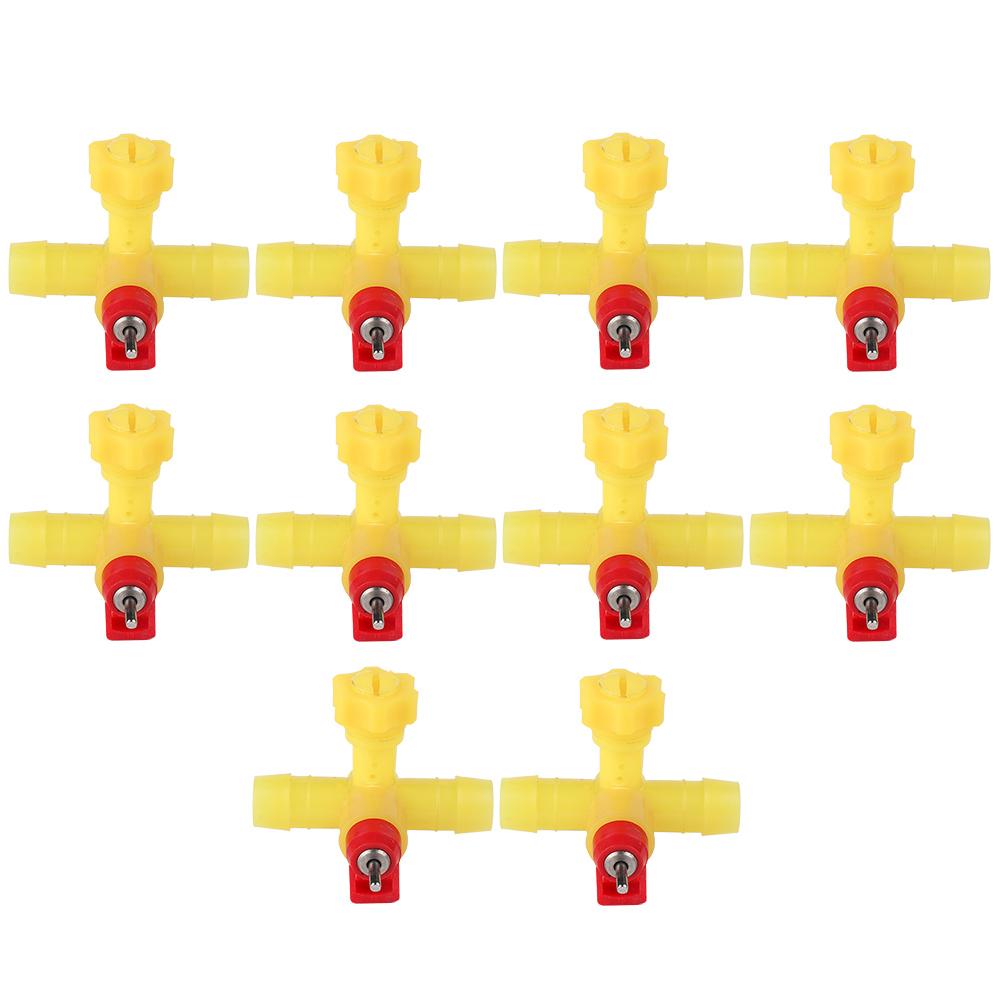 10 Stück/Packung Automatische Hühnerfutter-Nippel Wasserspender für Geflügel