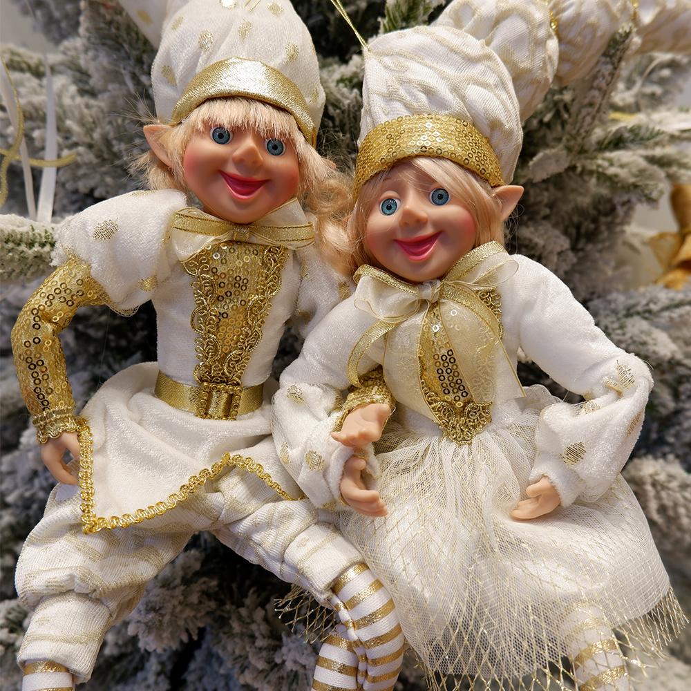 Neue Weihnachten Elf Plüsch Spielzeug Wohnkultur Paar Elfen Urlaub Puppen Spielzeug Neue Jahr Geschenk Kinderzimmer Dekoration Navidad Natal Weihnachten gray