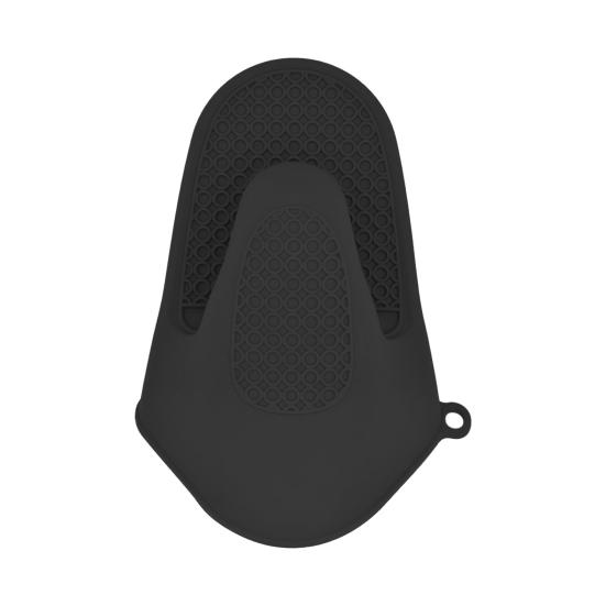 Nützliche hohe Temperaturbeständigkeit, rutschfest, wiederverwendbar, tragbar, Grilltablett, Mikrowelle, Handschuh, Backzubehör, Handclip schwarz