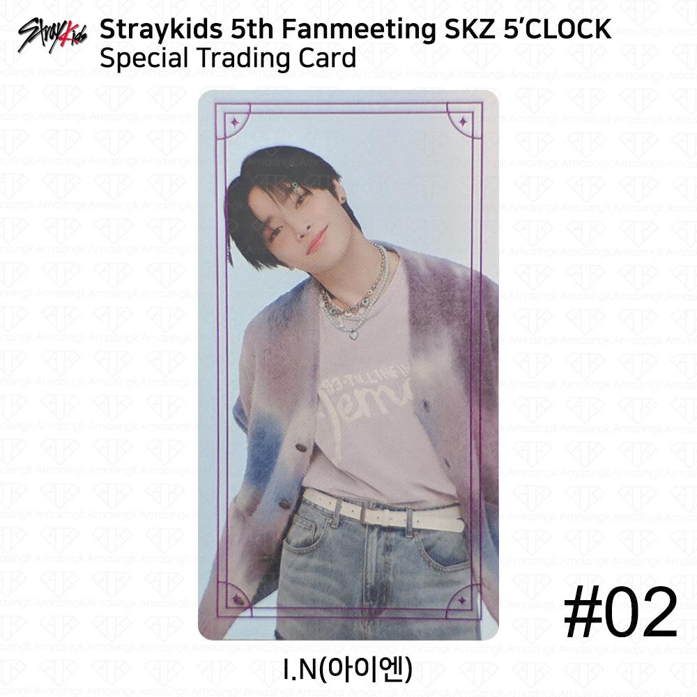 STRAY KIDS 5th Fanmeeting SKZ 5'CLOCK Official MD Special Trading Card KPOP I.N - Trading Card #2