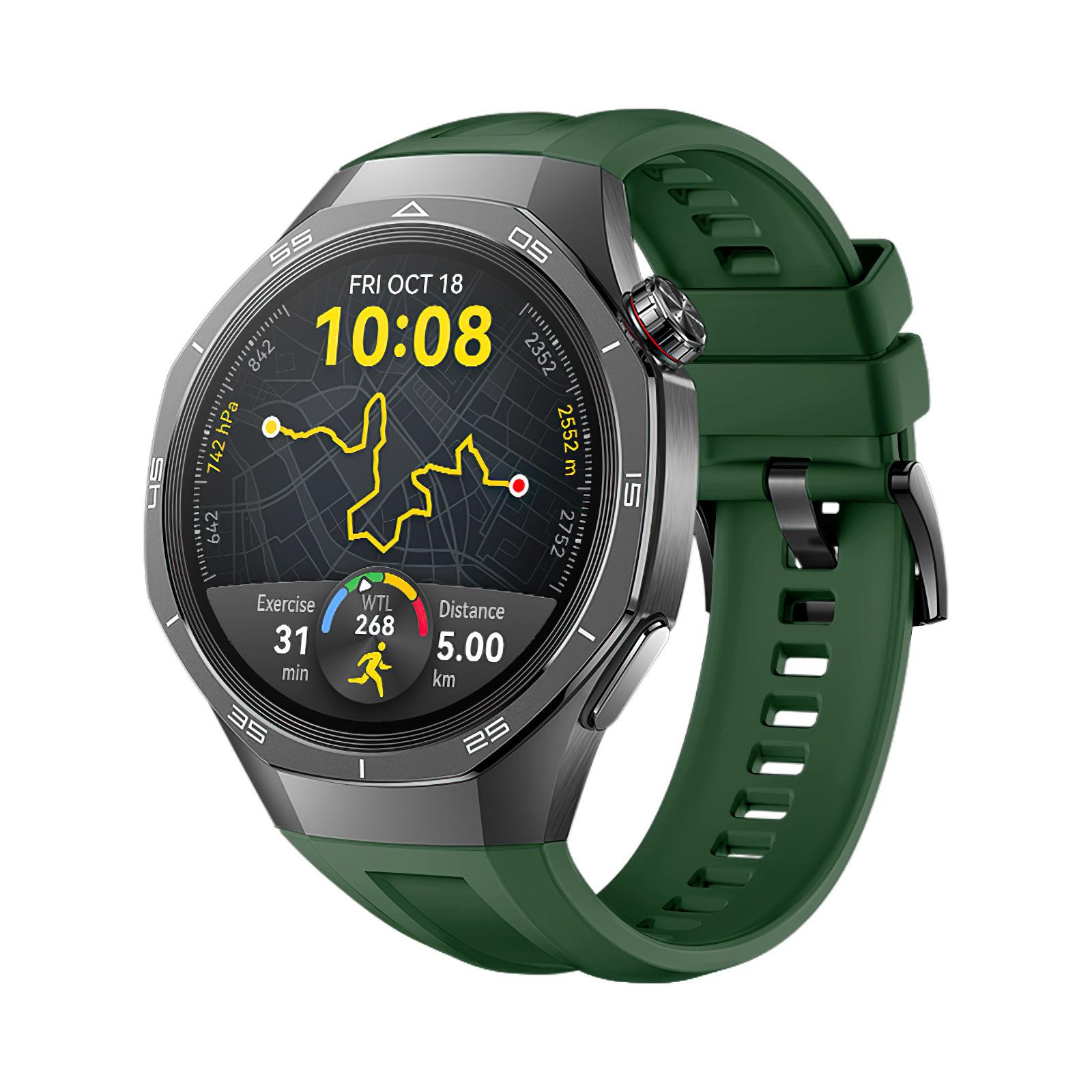 Offizielles Silikonarmband für Huawei Watch GT 5 Pro 46 mm Armband Correa für HUAWEI WATCH GT5Pro 46 MM Sportarmband Huawei GT5 Pro 46mm grün