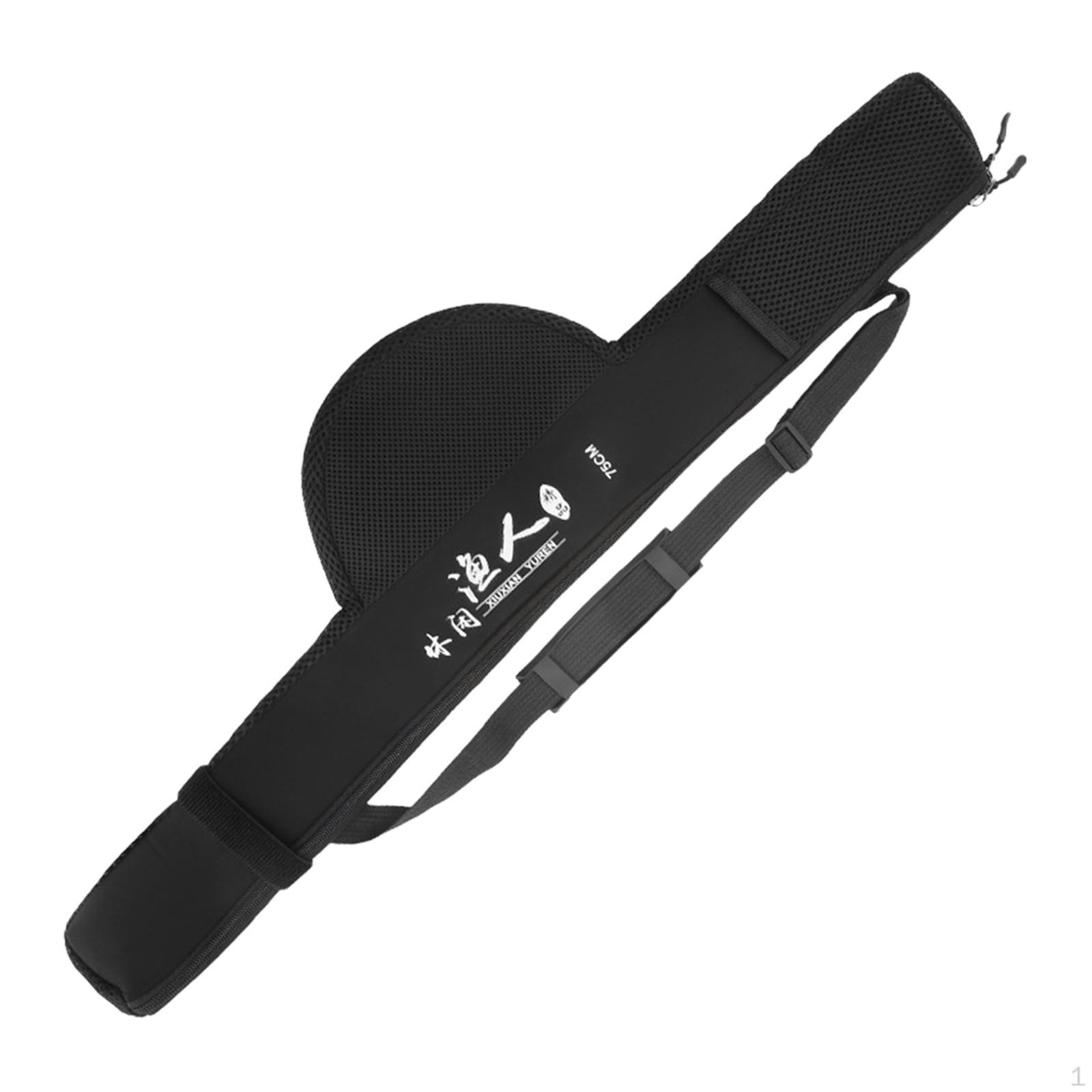 Angelruten-Tasche Rutenkoffer, Verstellbarer Gurt Reise-Tragetasche, Halter 130cm