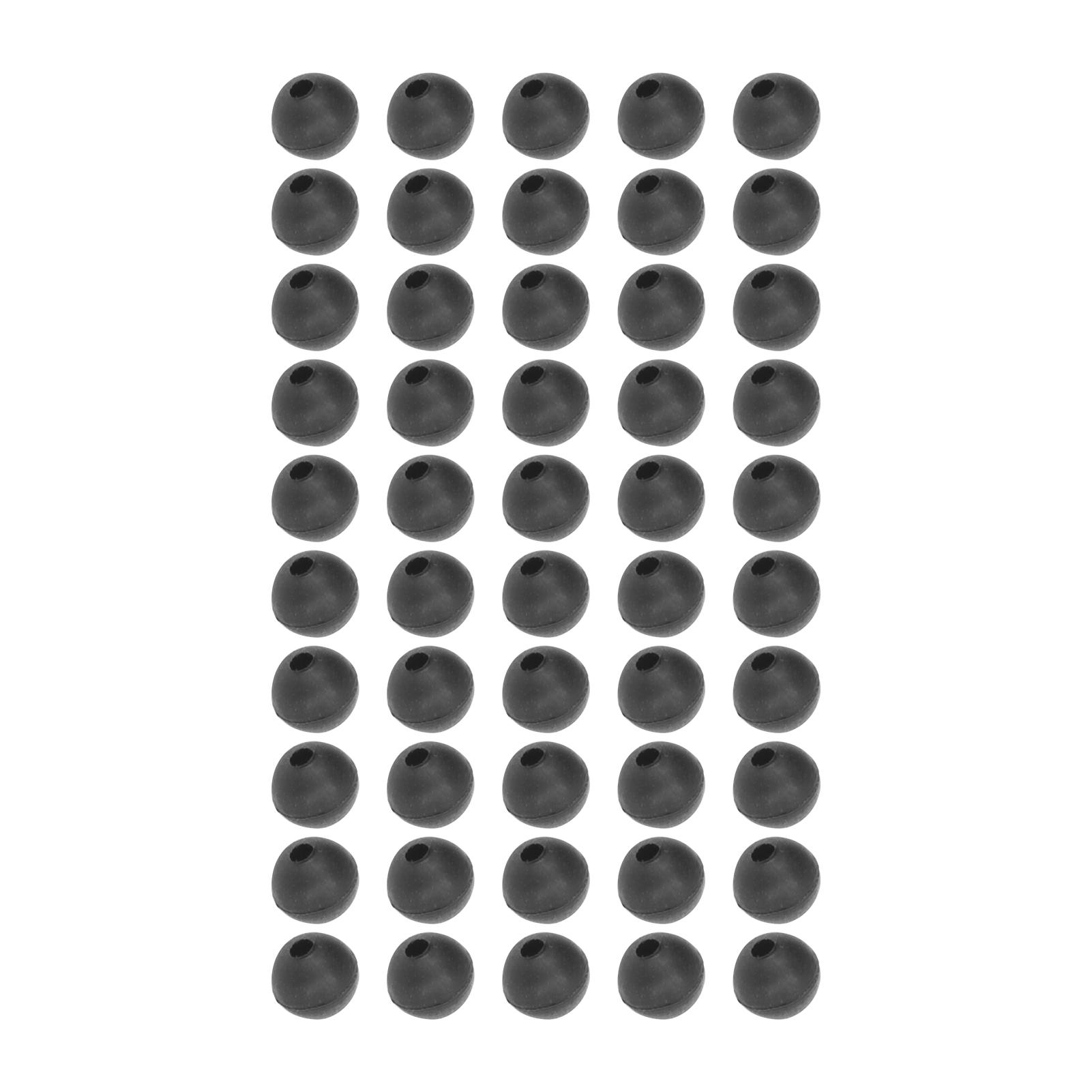 50 stücke Karpfen Angeln Perlen Durchmesser 6mm Weiche Karpfen Angeln Rig Perlen Karpfen Angeln AccessoriesBlack schwarz