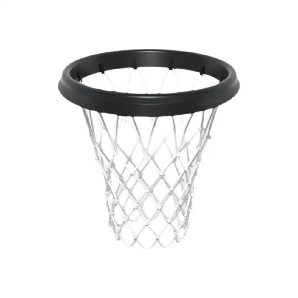 Langlebiger Tragbarer Basketballkorb-Rahmen Abnehmbares Basketballnetz-Ersatzteil Sport schwarz/weiß