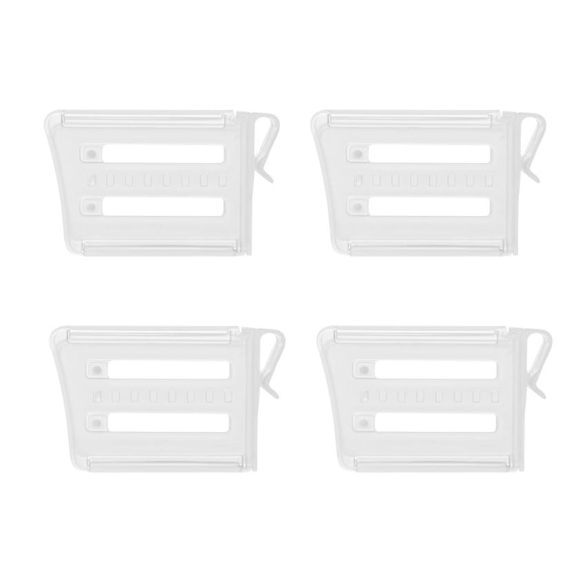 1/4 stücke Gewürz Teiler Kühlschrank Clip-auf Partition Getränke Kühlschränke Lebensmittel Bord Einstellbare Regal Sortierung Buchstütze Seite Tür 4PCS
