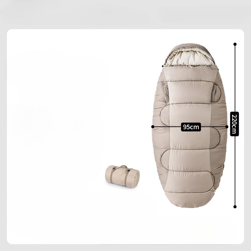 Neuer Schlafsack PS200 aus reiner Baumwolle Outdoor Winter tragbarer Schlafsack Wandern Camping Reise Schlafsack