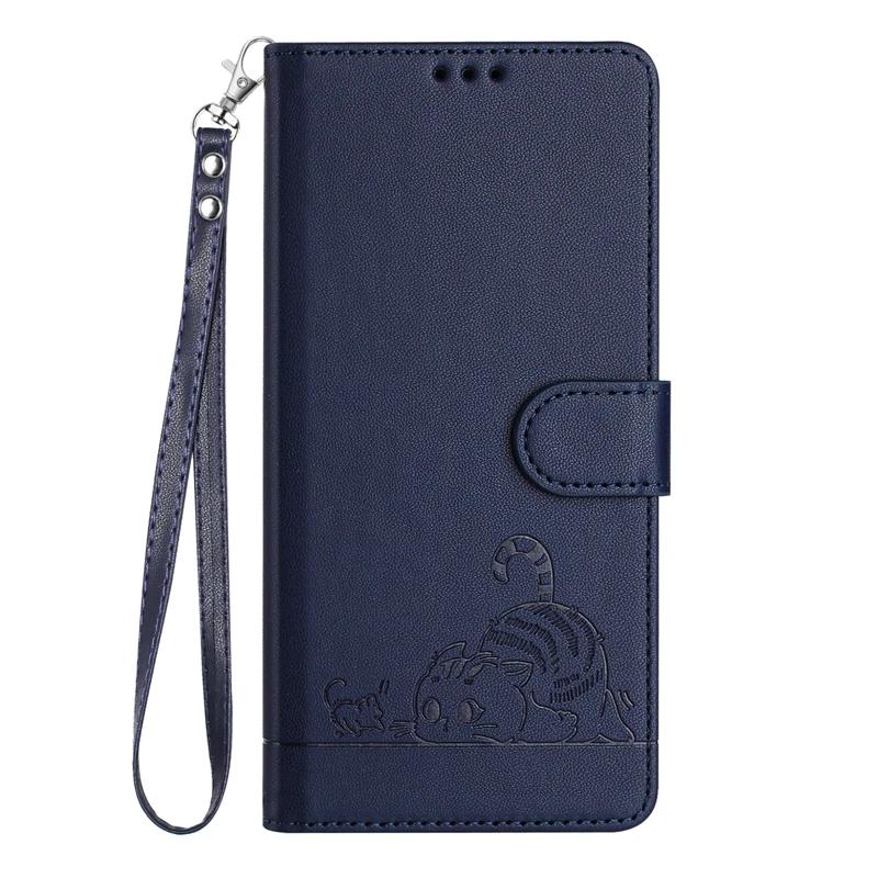 Für T-Mobile T Phone 3 Hülle Leder Flip Wallet Diebstahlschutz Bürstenhülle auf sFür Etui T-Mobile T Phone 3 TPhone3 Revvl 8 Hülle Capa T-Mobile T Phone 3 blau