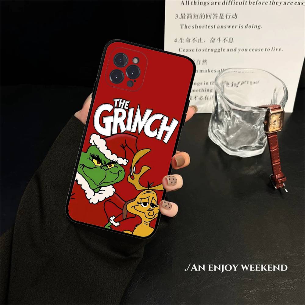 C-Weihnachts G-Grüne M-Monster Handyhülle Für IPhone 16 15 8 7 6 6S Plus X SE XR XS 14 11 12 13 Mini Pro Max Handyhülle iPhone 17
