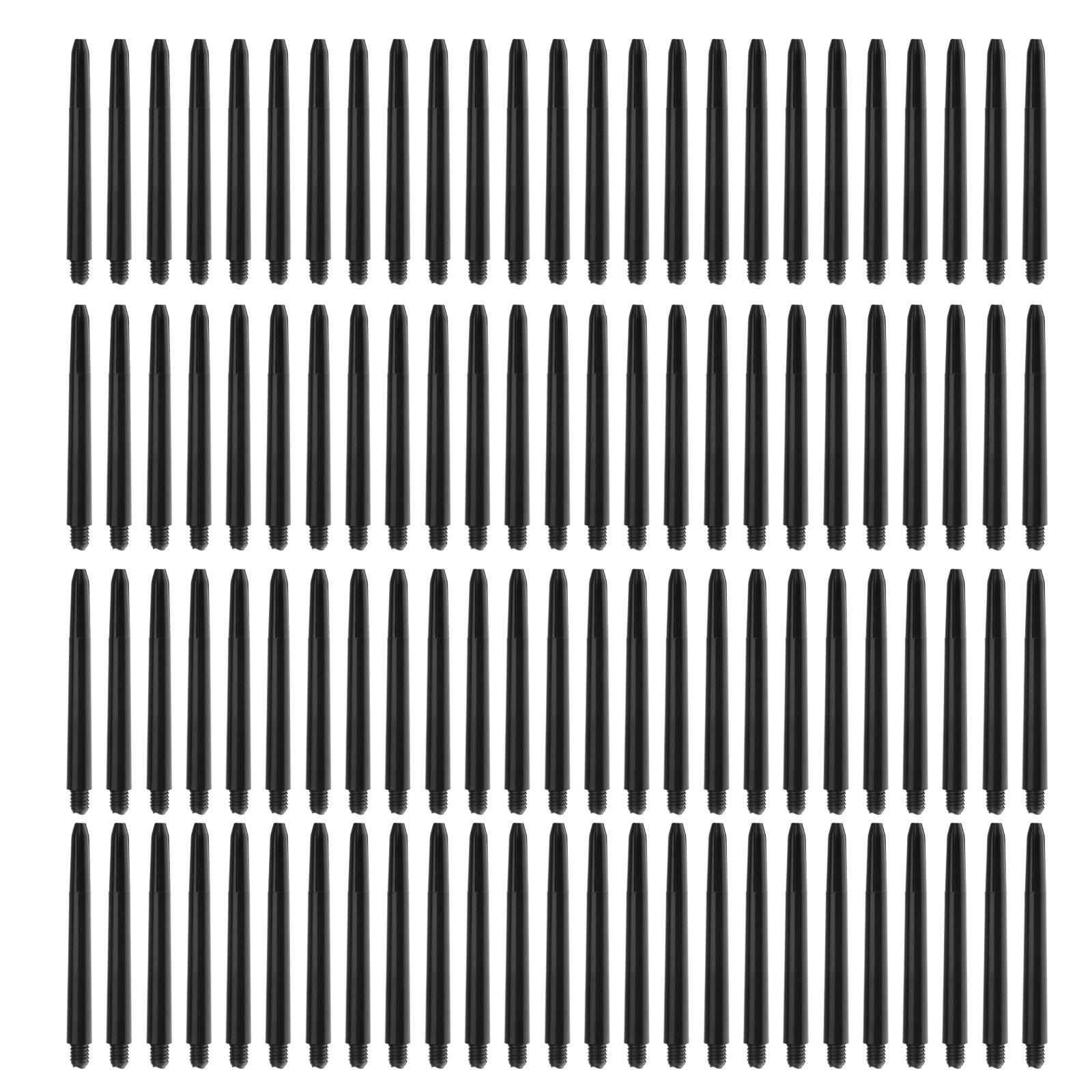100 Stück/Packung Nylon Dartschäfte Schwarz Dartschäfte Medium Darts Plastik Dartschäfte 2BA Schraubgewinde Dart Harrow Dartstange