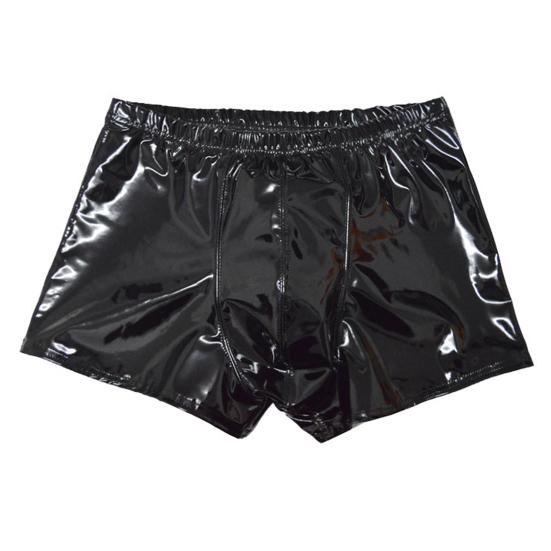 Beliebter elastischer Bund mit Charme, schnell trocknend, helle Farbe, glänzende Bühnen-Shorts, Höschen für den täglichen Gebrauch, Unterhosen 3XL schwarz