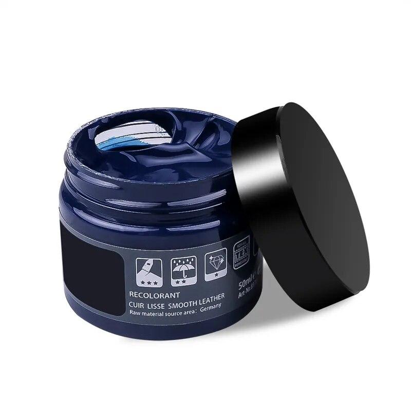 50 ml Leder-Reparatur-Creme-Set, Schuhe, Autositz, Sofa, Mäntel, Löcher, Kratzer, Risse, Wiederherstellung, Reparaturfarbe, Autopflege-Set, flüssiges Leder-Haut-Reparatur-Reparatur-Werkzeug dunkelblaue