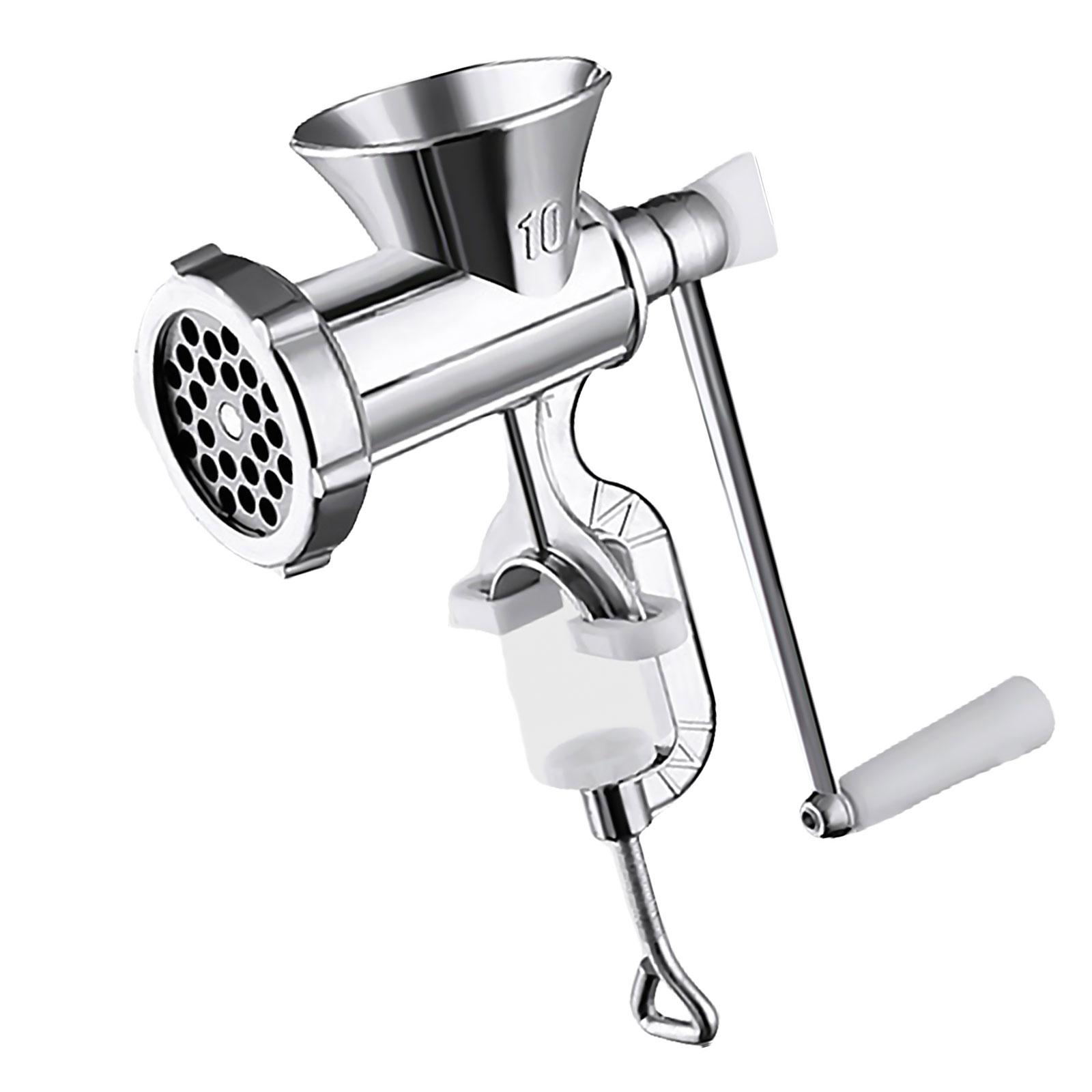 Manueller Fleischwolf mit Wurstfüller, effektiver manueller Fleischwolf für die Küche zu Hause für frisches Hackfleisch und Würstchen L