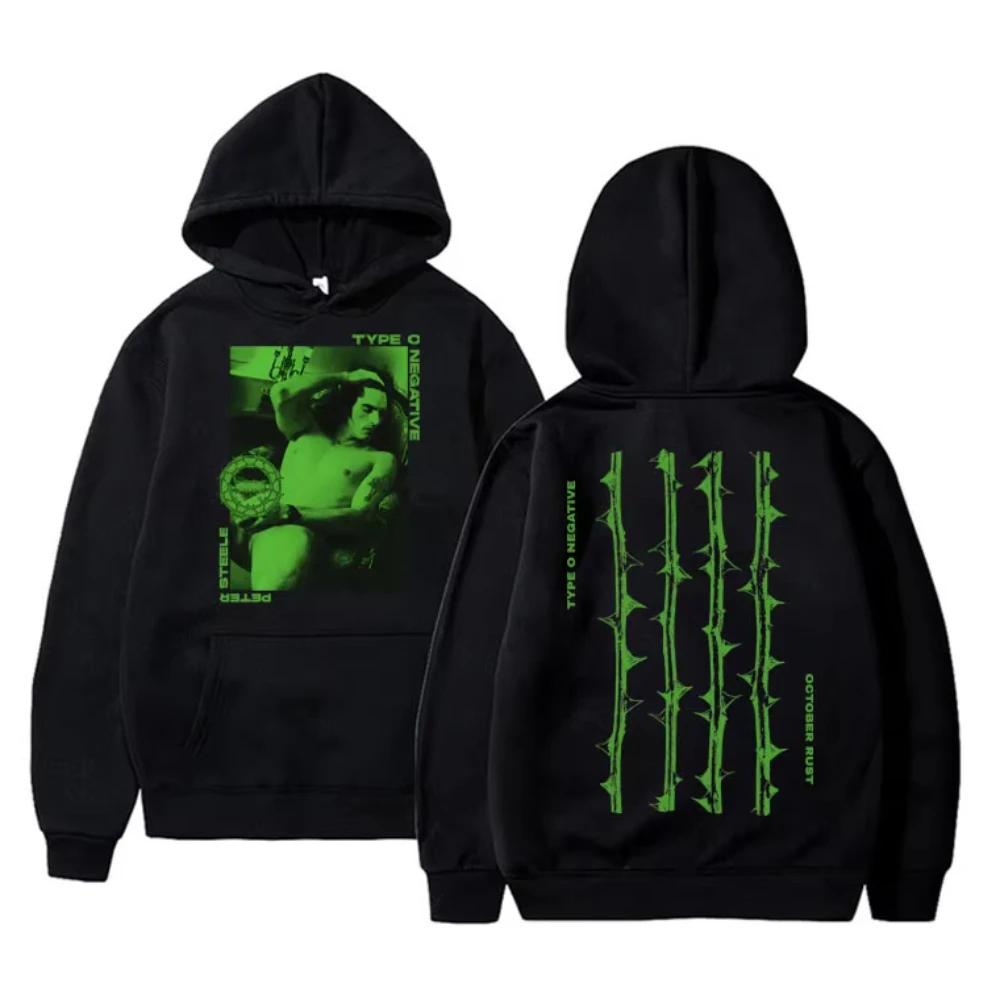 Typ O Negative Kunst Ästhetik Hoodies Herrenmode Hochwertige Hoodies Retro Streetwear Herren Damen Vintage Rock Neues Sweatshirt 4XL black