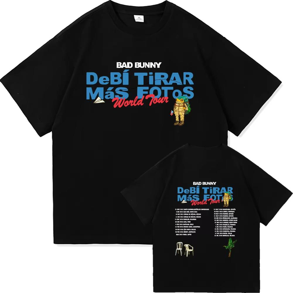 2026 Bad Bunny DTMF Welttournee T-Shirt Herren/Damen Kleidung Vintage Harajuku Hochwertige Kleidung Baumwoll-T-Shirts für Fans Geschenk -... 5XL bunt