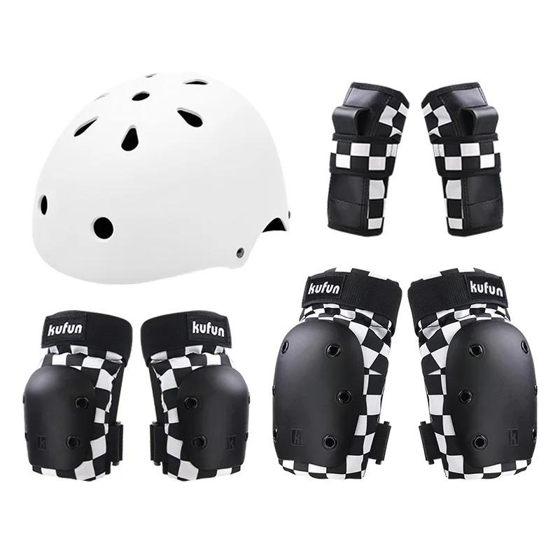 Sport Schutzausrüstungsset Knieschoner Ellbogenschoner Skateboard Skaten Mädchen Jungen Rosa Männer Frau Protektor Inline Rollschuhe Hart L