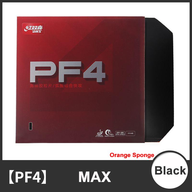 Original Neue DHS PF4-50 PF4 50 PF4 Tischtennis Gummi mit Hohe Elastische Schwamm für Training Ping Pong Tisch Gummi PF4-Black-2.2mm