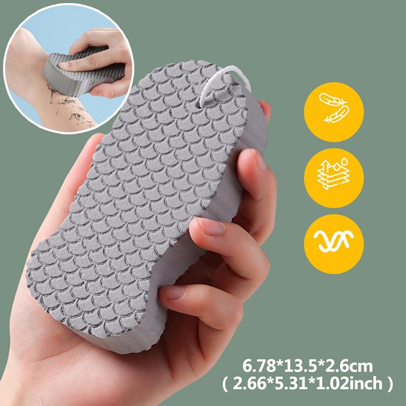 Faser-Körperpeeling-Badeschwamm, Peeling-Bürste, magische Badezimmerprodukte, Haushalt graue