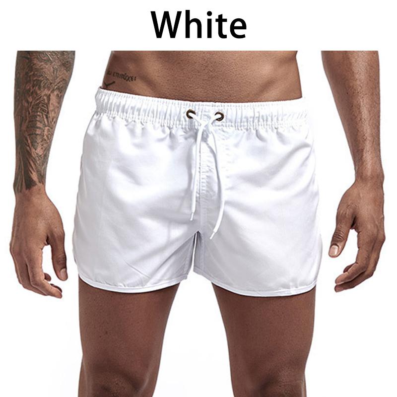 13 Farben Schnell trocknende Shorts Laufsport Shorts Herren Shorts Sommer Strand Shorts Boxershorts M weiß
