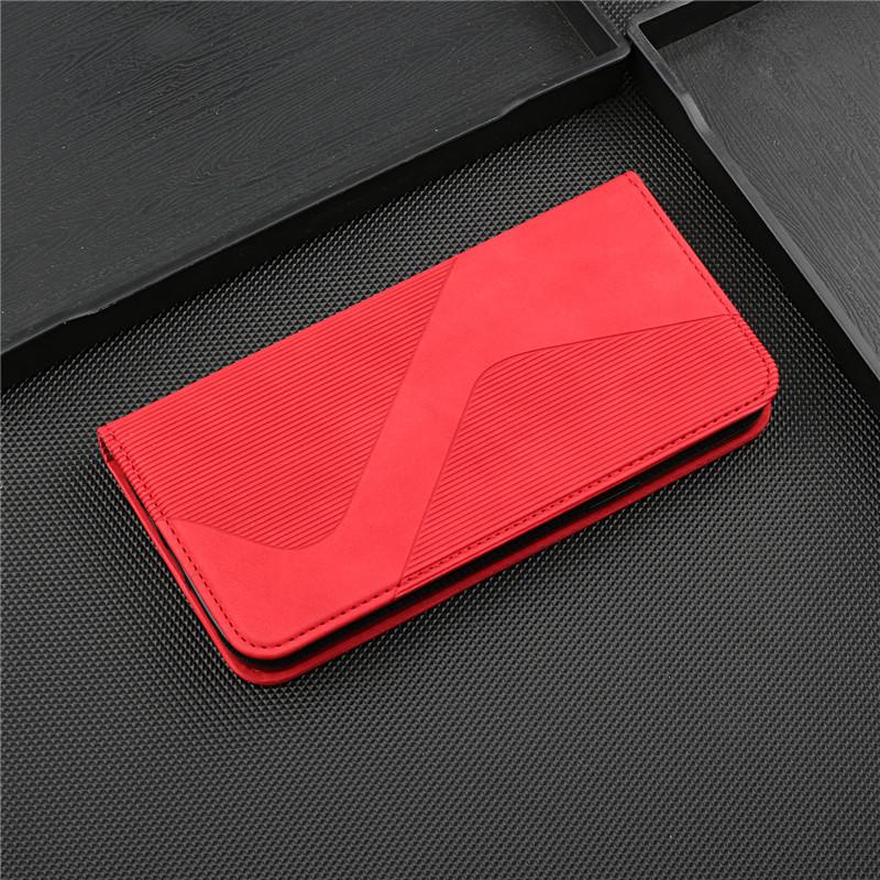 Magnetische Leder-Buchhülle für Xiaomi Redmi 8A Note 8 2021 Note8T 8T 8 Pro 8Pro Redmi8A Hülle Flip Ständer Brieftaschen-Taschen Coque Redmi Note 8 2021 rot