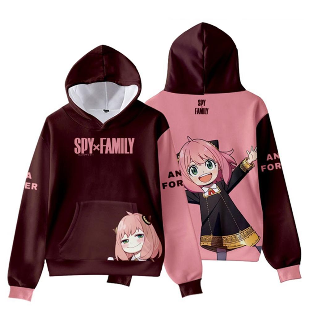Hoodies Anime SPY X FAMILY 3D-Druck Kawaii Mädchen Sweatshirts Jungen Mädchen Mit Kapuze Kindermode Frühling Herbst Pullover Kapuzenoberteile 100