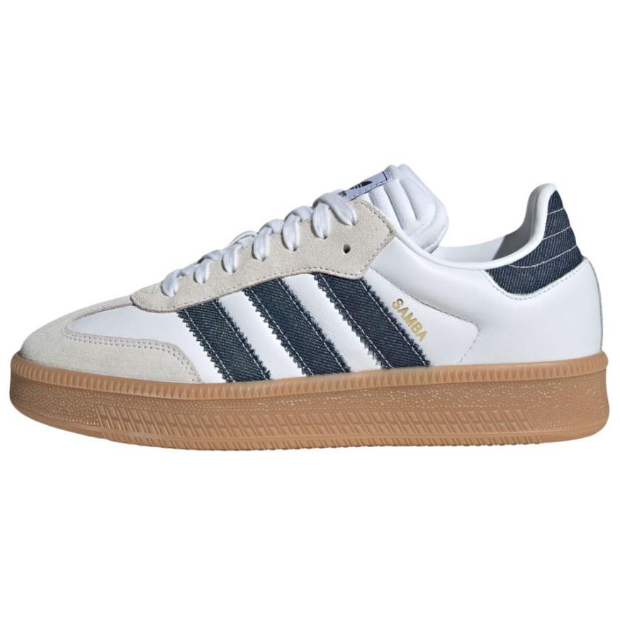 adidas Samba XLG Weiß Night Indigo Denim Herren Sneaker Cloud-Weiß Core-Weiß JQ7440 35⅔