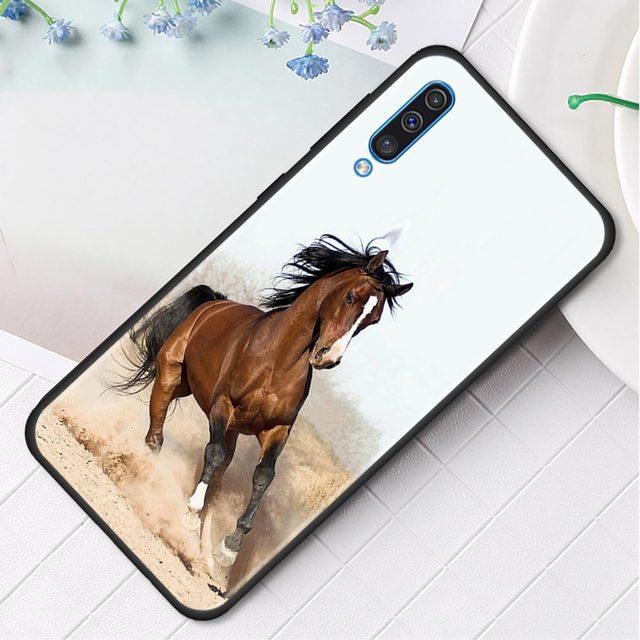 Silikon-Handyhülle für Samsung Galaxy A50 A70 A10 A20e A30 A40 A20s A10s A10e A80 A90 A60 A30s Cover Shell Running Horses For Samsung A50