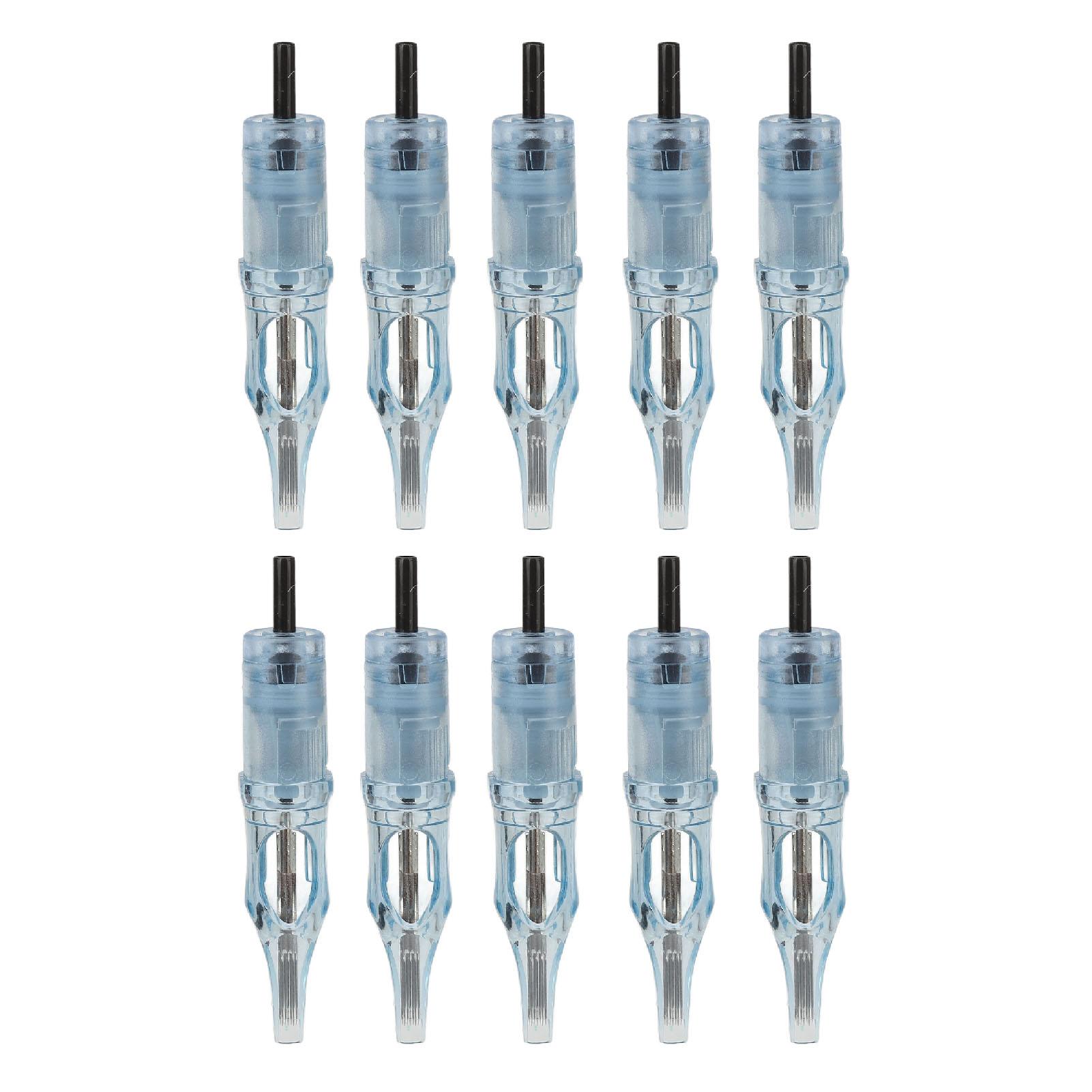 10 Stück Tattoo-Kartuschennadeln Einweg-Edelstahl-Tattoonadeln für 5 mm Nadelhub