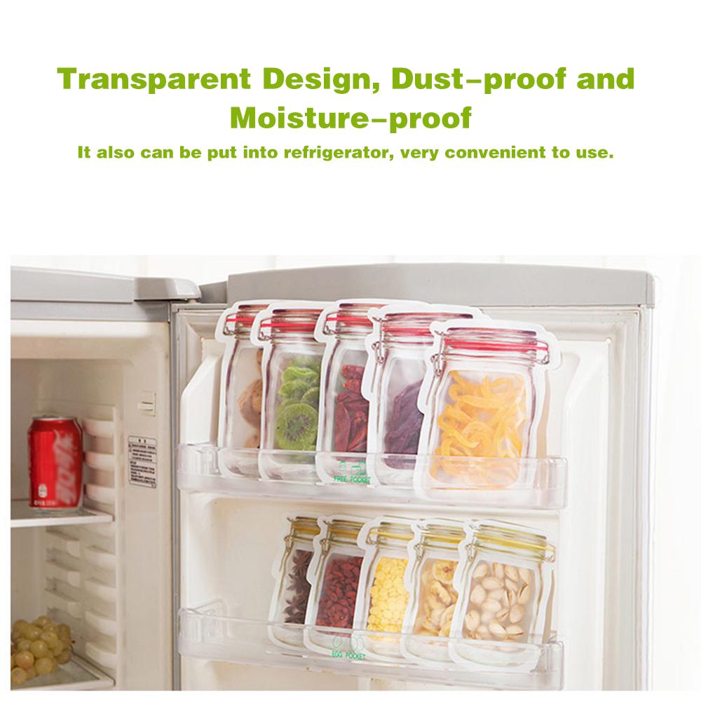 3 Stück transparente Frischhaltebeutel für Lebensmittel, flaschenförmig, Kekse, Snacks, Aufbewahrungsbeutel mit Reißverschluss rot