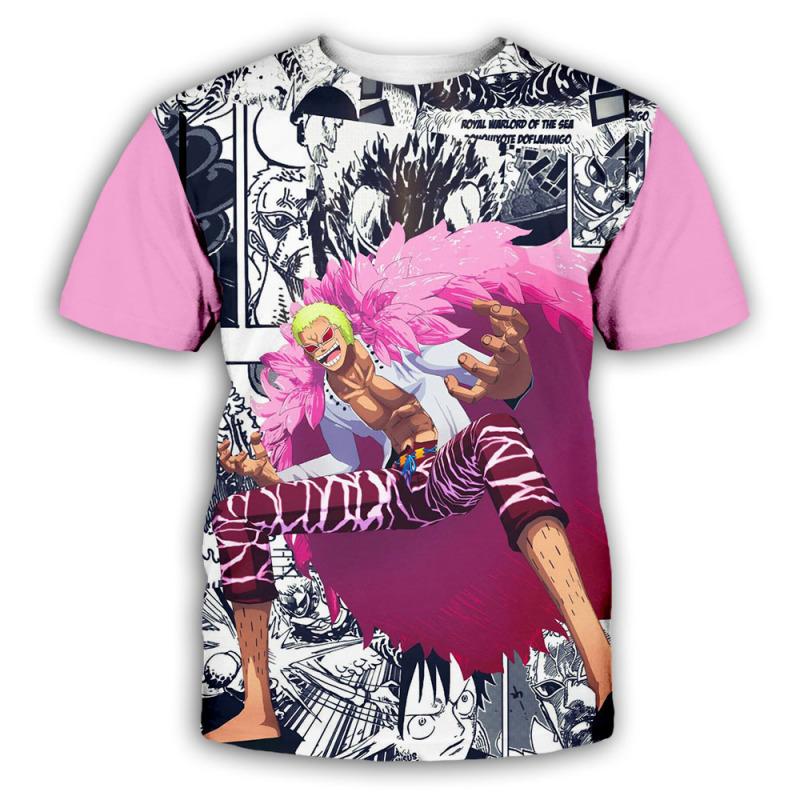 Anime One Piece Luffy Mode Kinder Junge Mädchen Kinder T Shirt 3D Casual Sommer Männer Frauen Cartoon Lustige T-Shirt Tops tees L