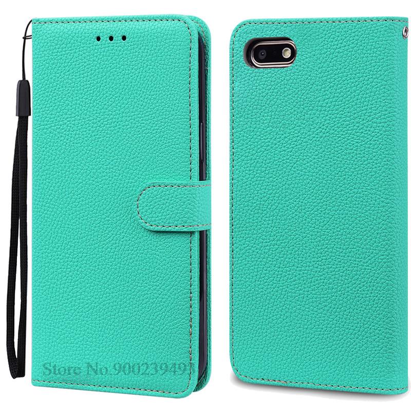 Für Huawei Y5 Lite Hülle 2018 Für Huawei Y5 Prime 2018 Brieftasche Leder Klapphülle Für Huawei Y 5 Y5 2018 Hülle Coque Fundas Shell Y5 2018 himmelblaue