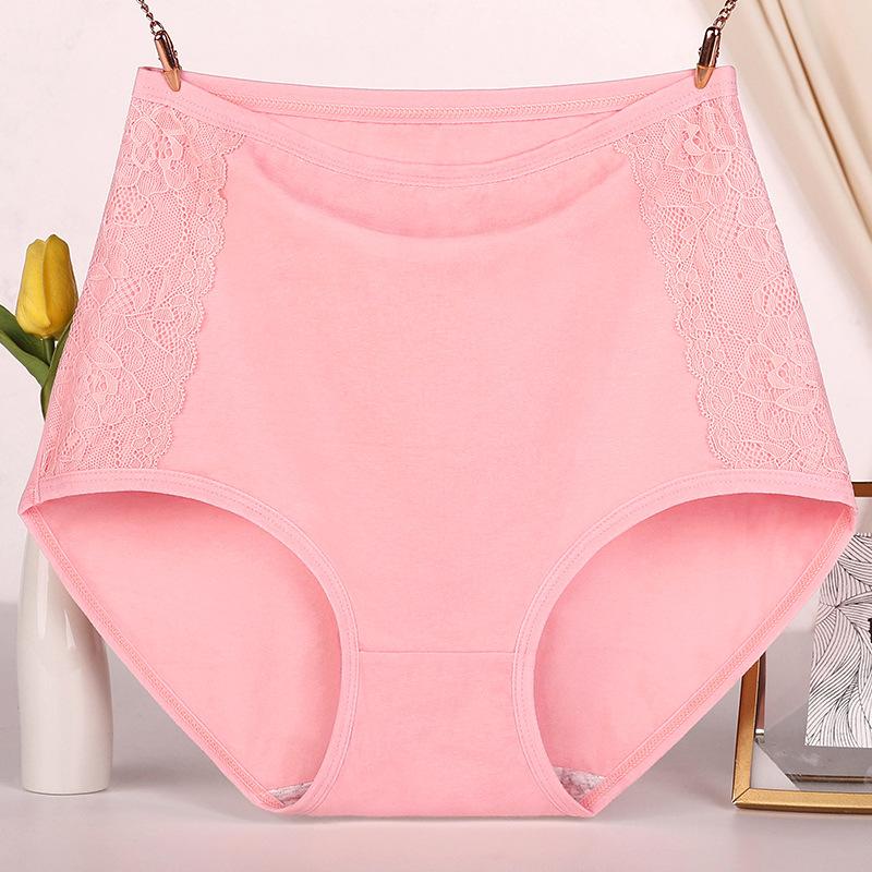 Damenunterwäsche Bauchhöschen Mittleres Alter Slips Plus Size XL-6XL Unterhosen 6XL schweinchen rosa