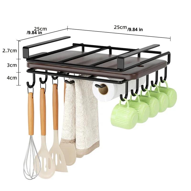 Küche Nicht-stanzen Multi-funktionale Topf Deckel Schneiden Bord Platzierung Lagerung Rack Schrank Hängen Schrank Unteren Aufhänger