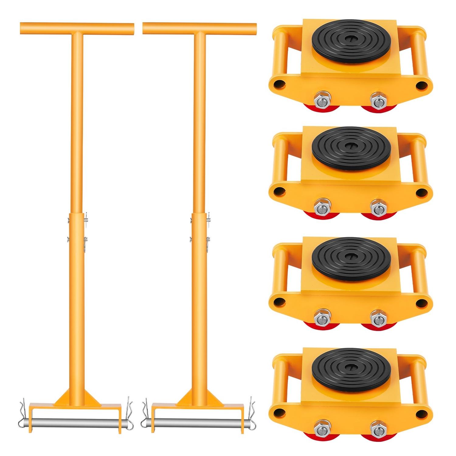 Maschinen-Skate 13228 lbs 6T Maschinen-Skate-Dolly mit Griff 360° Drehung