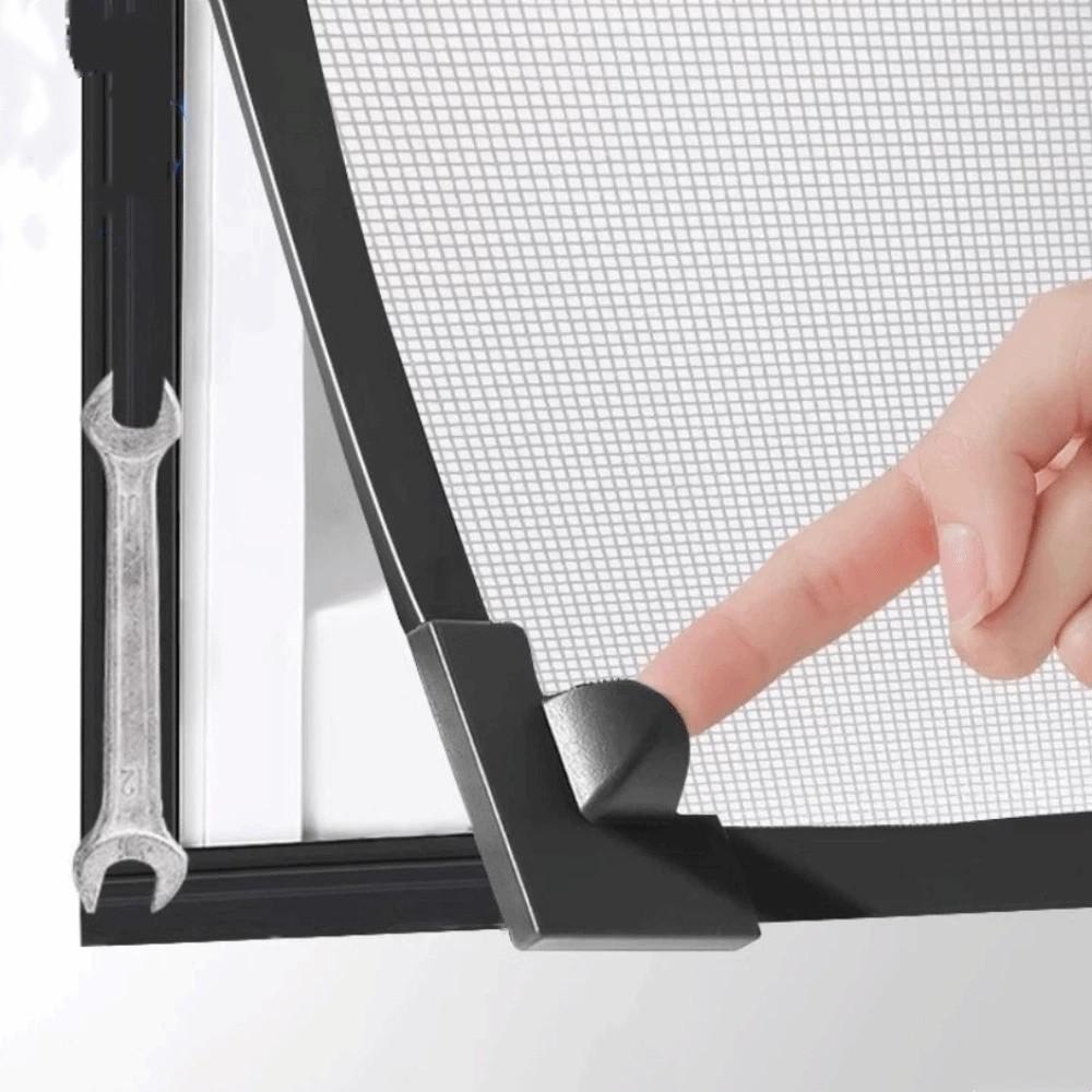 Atmungsaktives Magnetisches Fliegengitter Fenster Insektenschutz DIY Netzvorhang Anti-Fliegen Fenstergitter Sommer 23.62x39.37 in schwarz