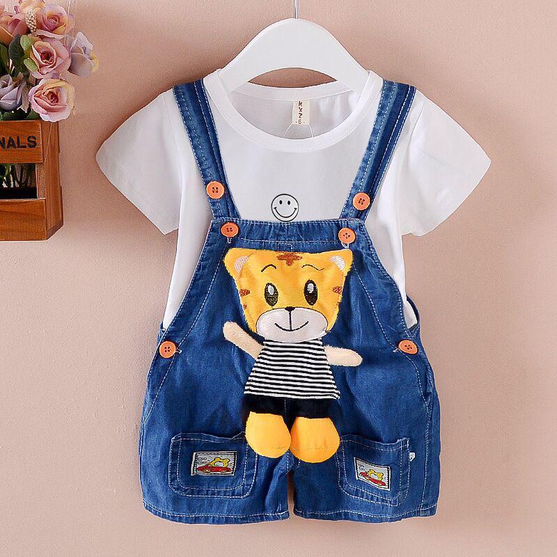 Kinderbekleidung Kinderhosen Baby Kinderoverall Jeans Baby Sommershorts 100