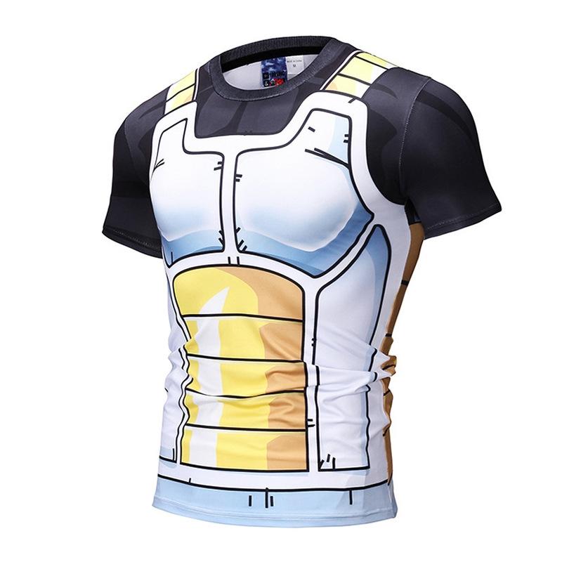 3D Super Anime Super Saiyajin VEGETA Bedrucktes Herrenmode-Kurzarm-T-Shirt Dragon Z T-Shirt (S-5XL) XXXXL