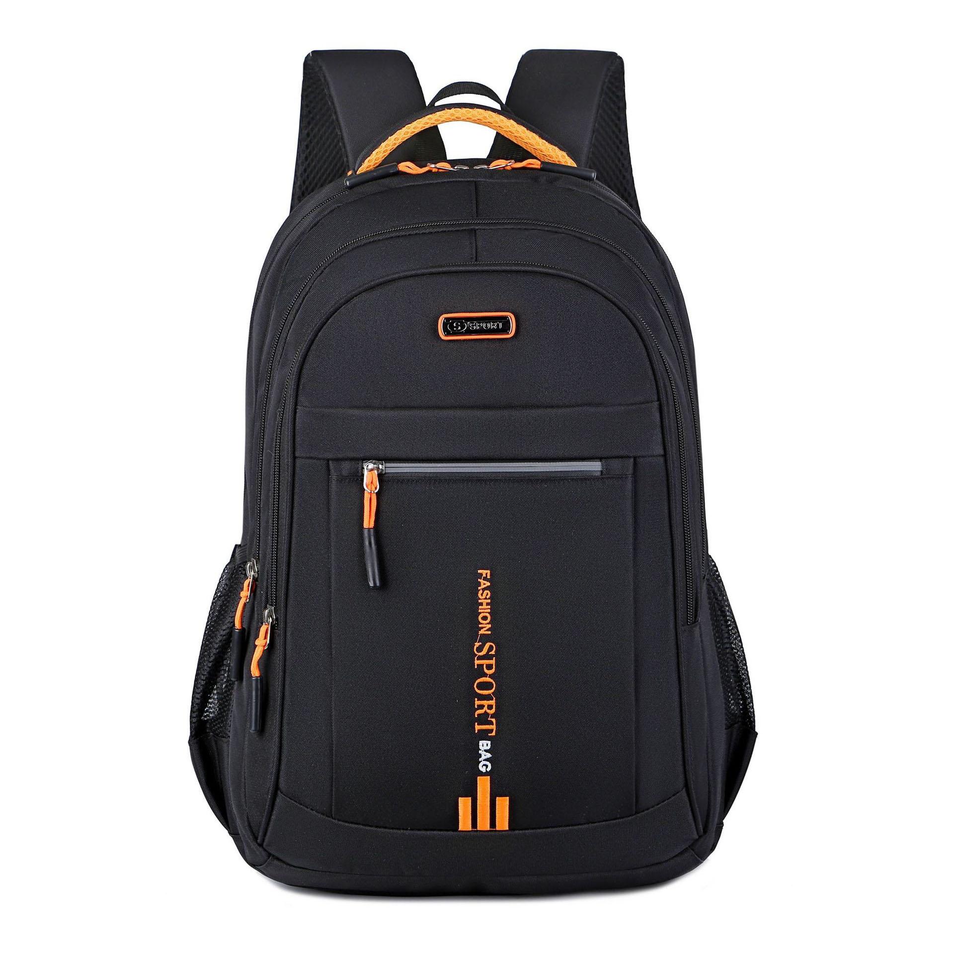 Herrenrucksäcke Oxford wasserdichter Rucksack Business Computertasche Lässiger Reiserucksack Oberstufenschüler Schultasche orange