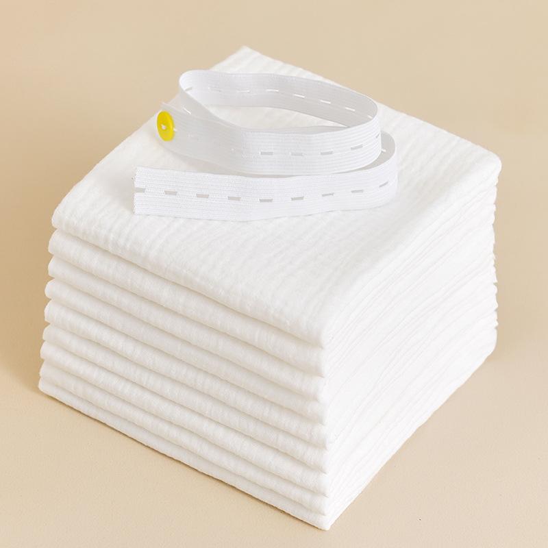 8 Teile/los 100% Baumwolle Baby Gaze Windeln Für Neugeborene Baby Wickelt 43x45cm Waschbar Wiederverwendbare Doppel Schicht weiche Baby Handtücher 8Pcs/lot weiß