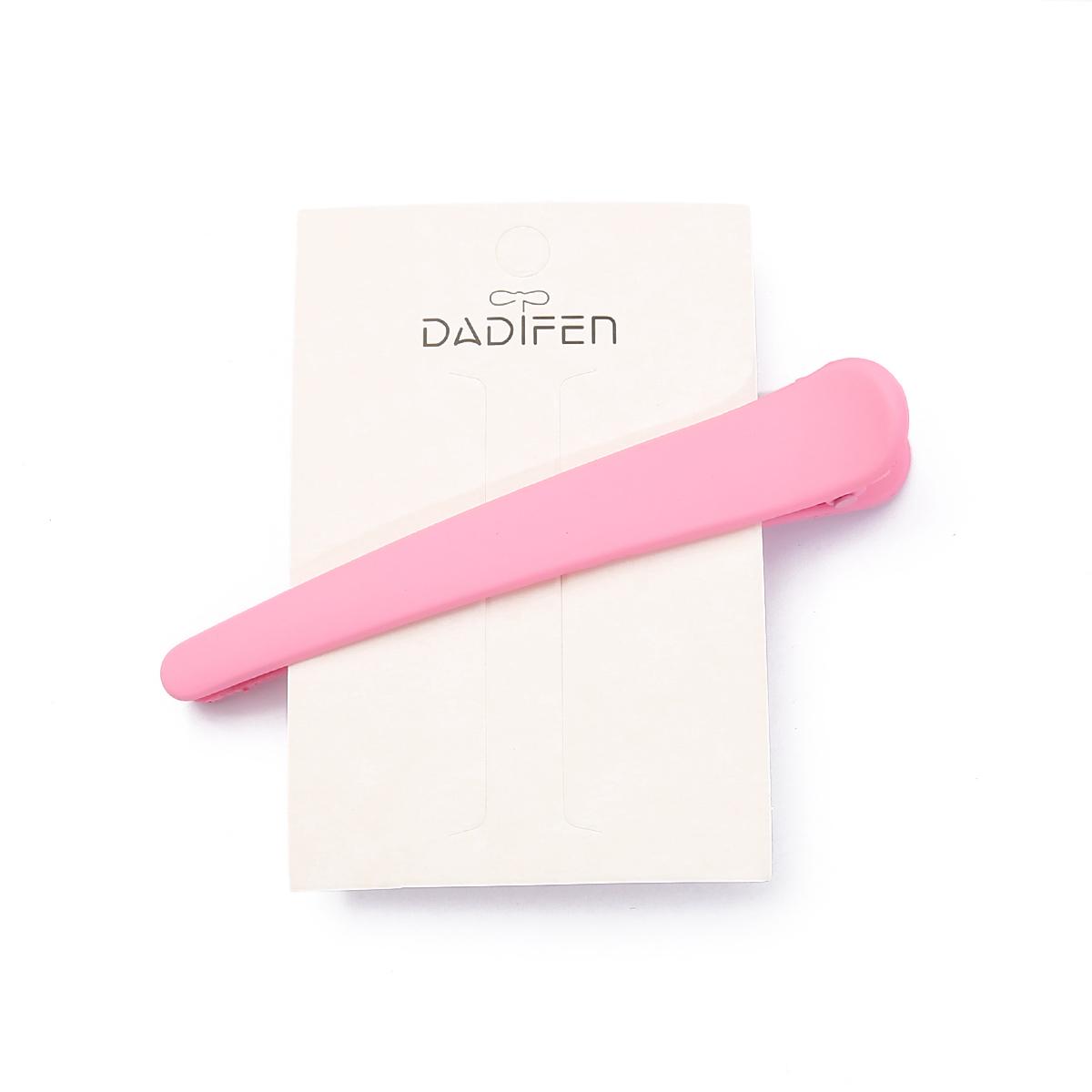 Mode Frauen Temperament Haar Clip Matt Entenschnabel Haarnadel Candy Farbe Haar Pins Haarspange Haar Zubehör rosa