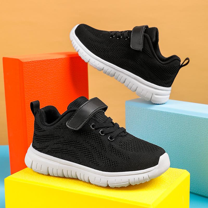Kinderschuhe Freizeitschuhe Studentenschuhe Jungen- und Mädchenschuhe Atmungsaktive und bequeme Schuhe Laufschuhe Kinderschuhe 29-38 33 schwarz