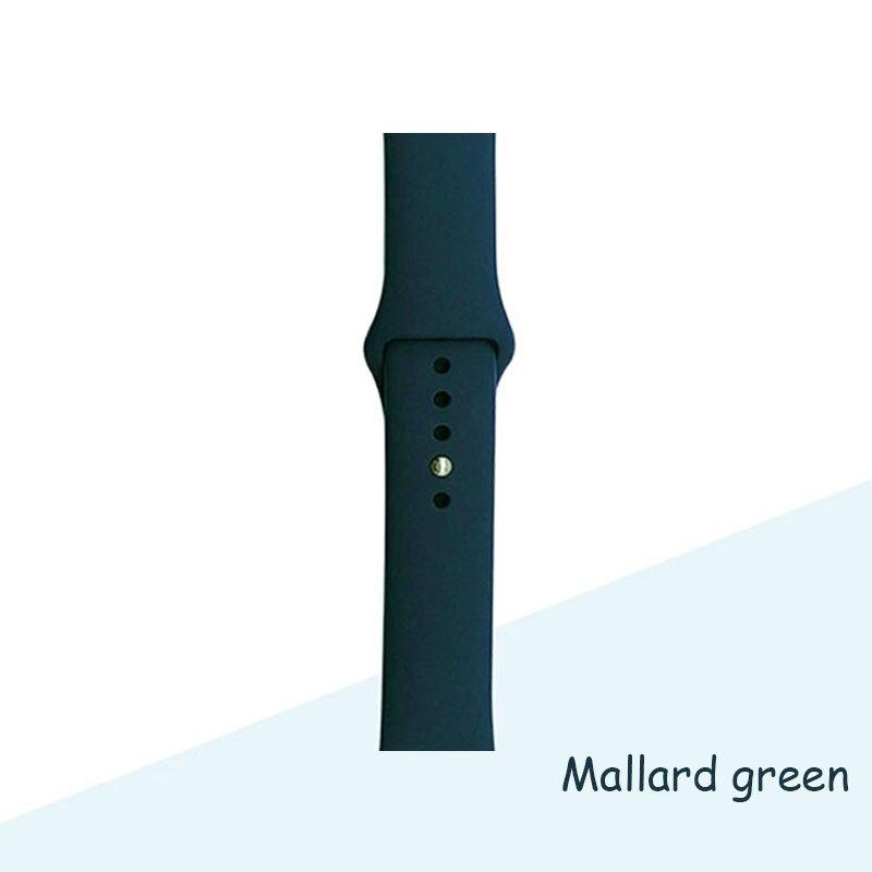 Silikonarmband für Apple Watch Armband 44 mm 40 mm 38 mm 42 mm Armband für Apple Watch Band Correa für Iwatch Series7 6 Se 5 4 3 42 44mm SM black