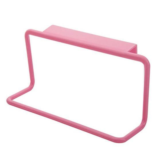 Küchen-Organizer, Schrank, Schrank, Türaufhänger, Handtuchhalter, Aufbewahrungsregal rosa