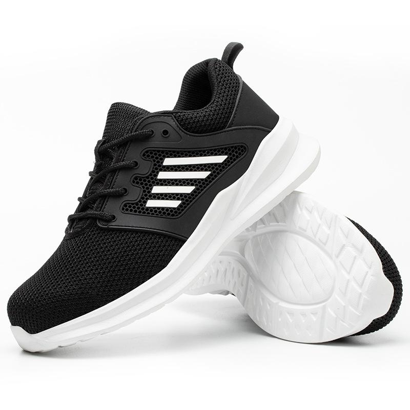 Sicherheits-Arbeitsschuhe mit Stahlkappe, Schutzstiefel, Damen und Herren, Stichschutz-Arbeitsstiefel, unzerstörbare Sicherheitsschuhe, Outdoor-Sneaker 42 schwarz