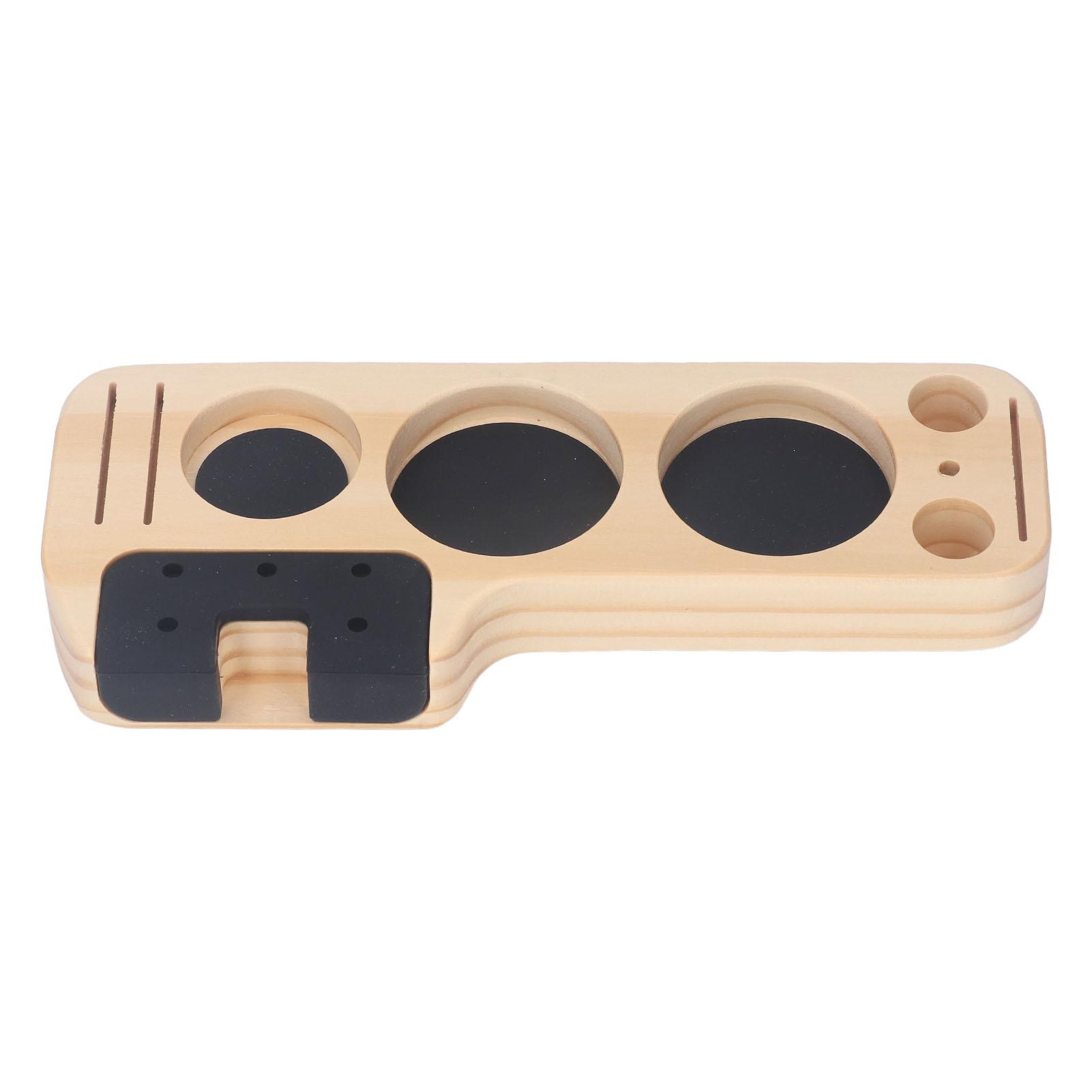 Tamperhalter Station Kaffee Tamper Station Kaffee Filter Tamper Halter Tamper Ständer Platzsparend Saubere Lösung Kieferntyp L