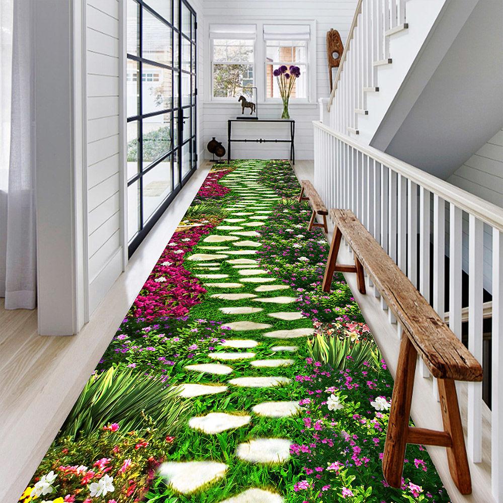 3D-Korridorläufer, lange Teppiche für Flur, Wohnzimmer, Dekoration, Zuhause, Gang, Fußmatten, moderner, luxuriöser Eingangsbereich, Dekorbereich W80*H300CM