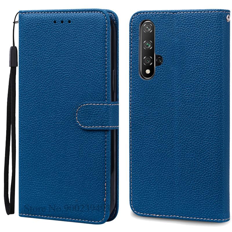 Nova 5T Hülle Für Huawei Nova 5T Hülle Brieftasche Flip Cover Für Huawei Nova 5t Nova5t YAL-L21 YAL-L61 YAL-L71 Handyhülle Fundas For Huawei Nova 5T navy blau