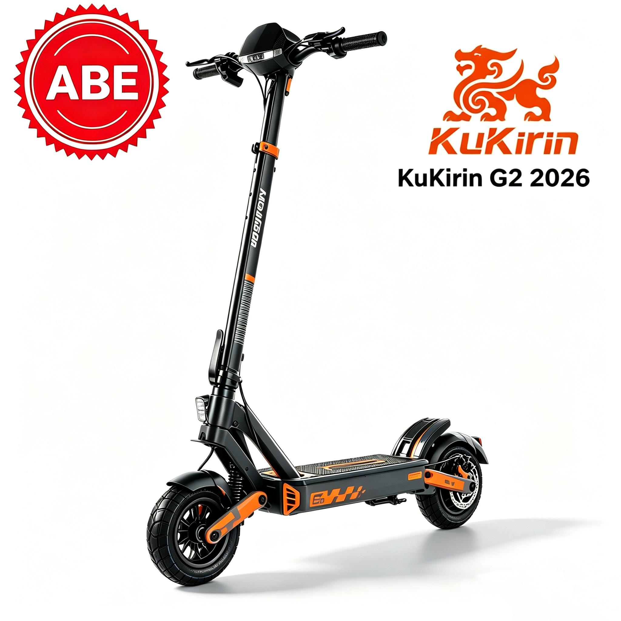 KUKIRIN G2 PRO ABE-Zertifizierter Elektroroller für Erwachsene, 500W Motor, 48V 15,6Ah Akku, Max. Zuladung 120kg, 9-Zoll Vakuum Off-Road Reifen, Doppelscheibenbremsen schwarz