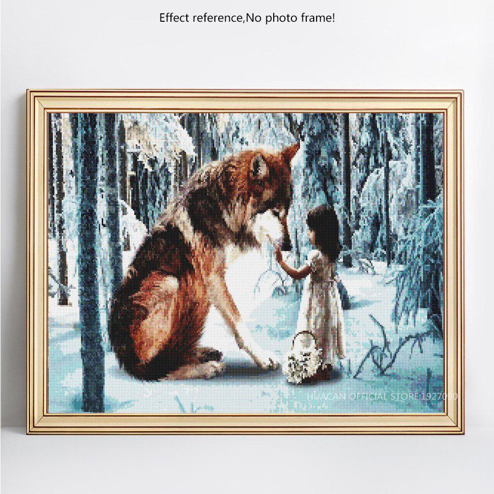 Diamant Malerei Tier Volle Runde Bier und Mädchen Strass Bild Stickerei Verkauf Diamant 20X30