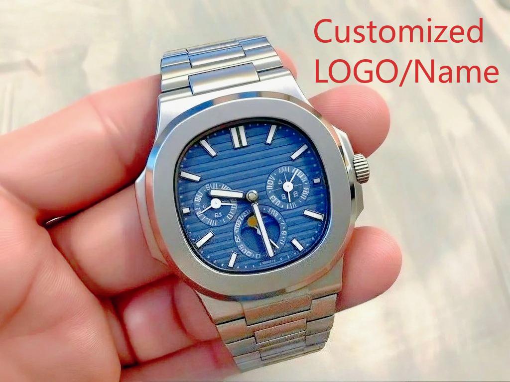 A11 Store Personalisierte Uhr 40mm Herren Sportuhr Automatische Mechanische Uhren 904L Edelstahl Schwarz Blau Gummi blue