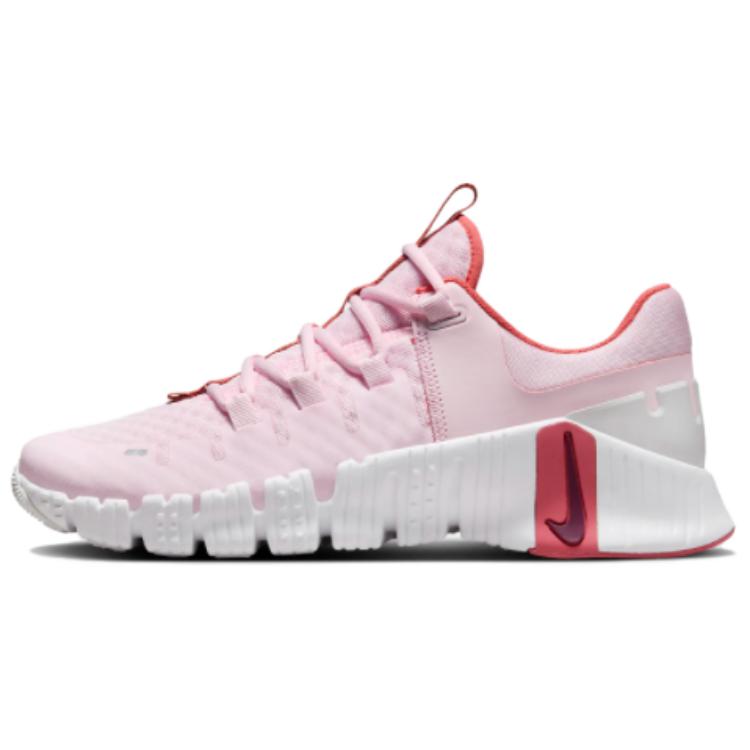 Nike Free Metcon 5 Premium Pink Foam Adobe Damen Sneaker Platin-Ton Dunkel-Team-Rot DV3950-603 38